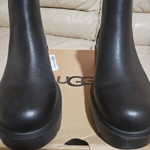 UGG Black Leather Boots